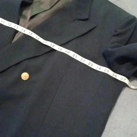 🐾men's Dark blue double breasted jacket with gold buttons🎉 - Picture 8 of 13
